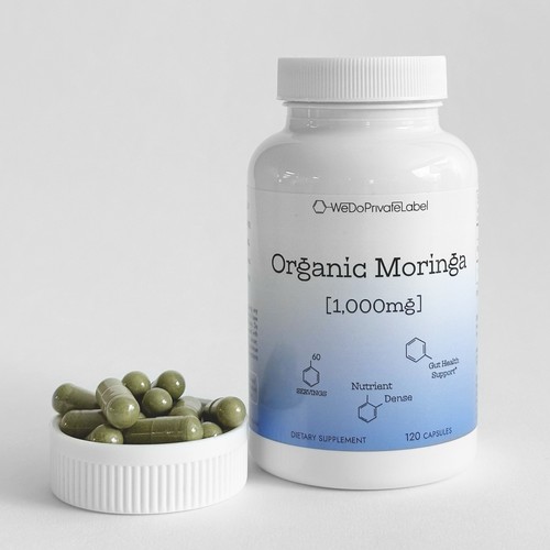 Organic moringa 1000mg - organic,