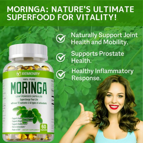 Moringa capsules 1000mg - moringa,