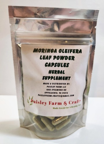 Moringa oleifera leaf capsules - moringa,